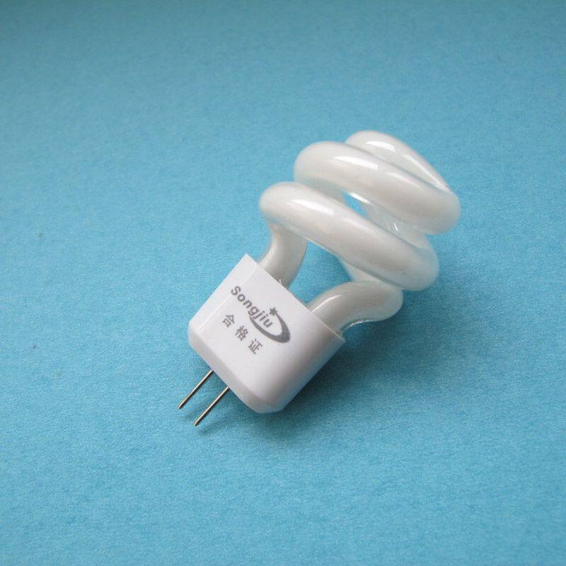 镜前灯g4插脚灯泡小螺旋节能灯管3w5w两针插口过道灯水晶灯珠光源