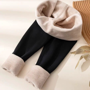 保暖裤 打底外穿哑光发热高腰显瘦秋冬山羊绒太空裤 暖宝裤