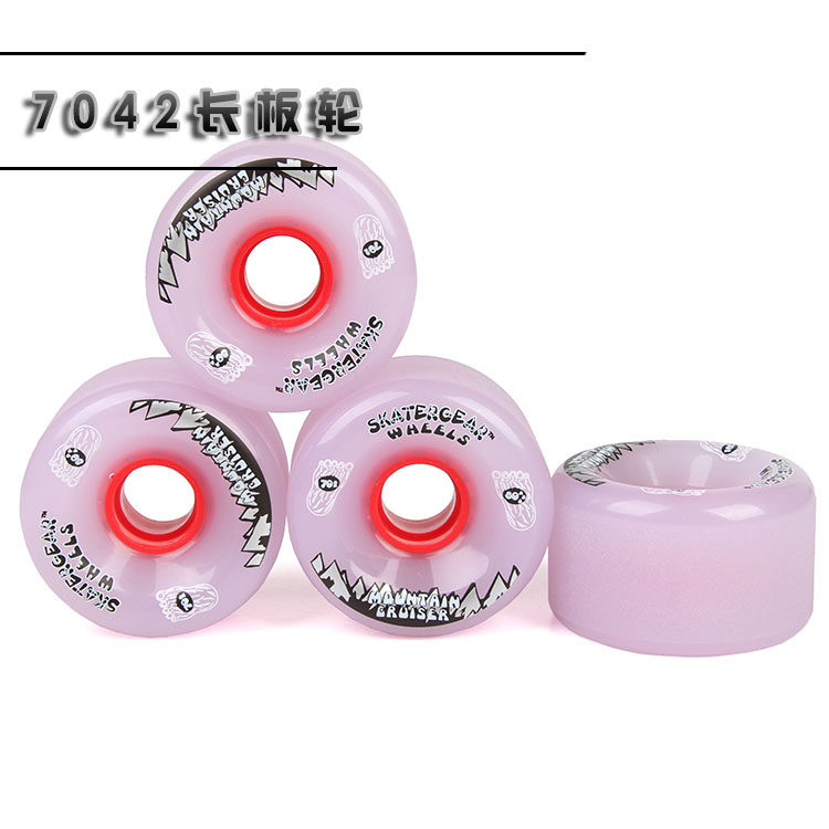 长板速降轮子 长板轮子7042MM 80AAA SLIDE专用轮粉笔轮长板雾轮