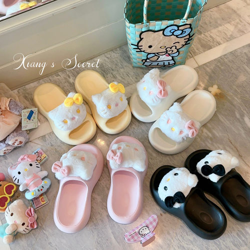 厚底增高凉拖可爱Kitty