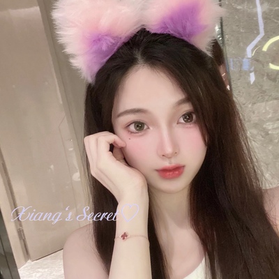 猫耳朵发饰香香的秘密毛绒甜美