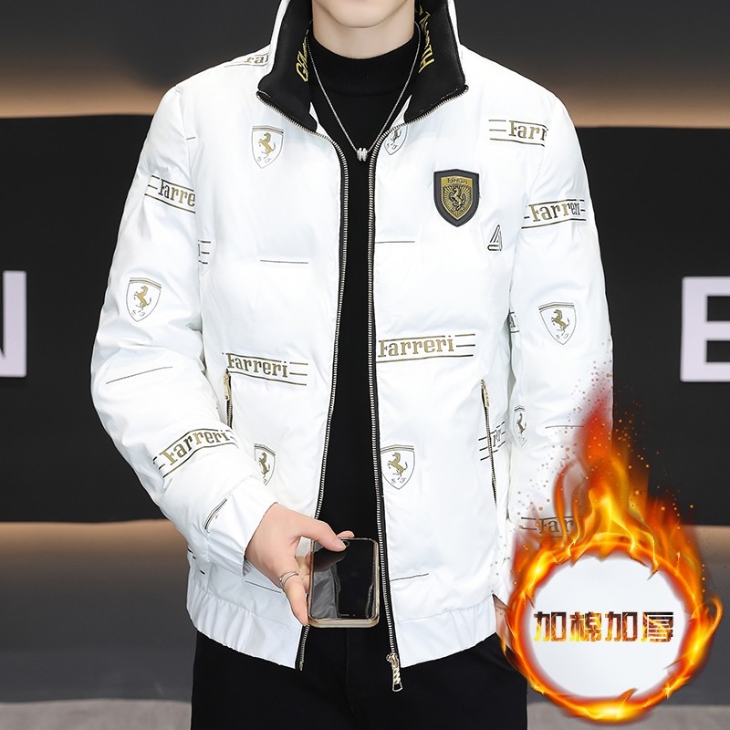 羽绒棉服男秋冬季外套新款韩版潮流帅气立领棉衣亮面保暖短款棉袄