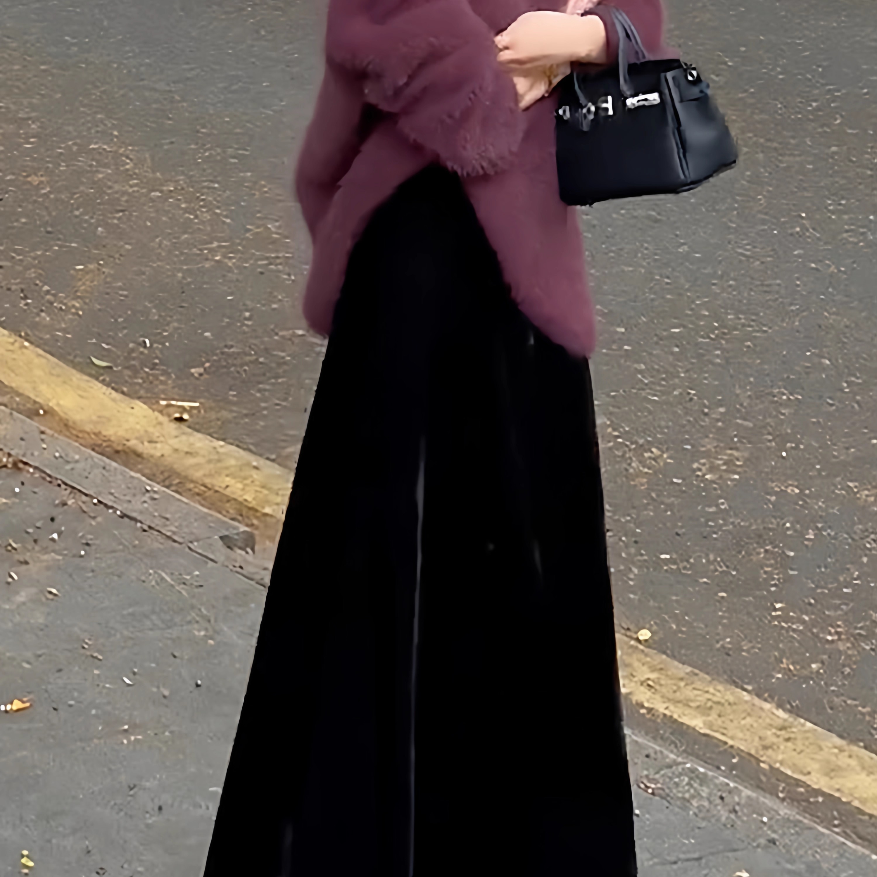 金丝绒半身裙女春秋2025新款