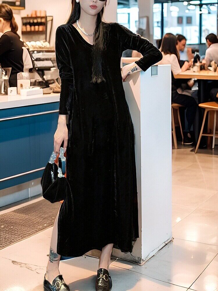 御姐女神范轻熟名媛黑色御姐气质