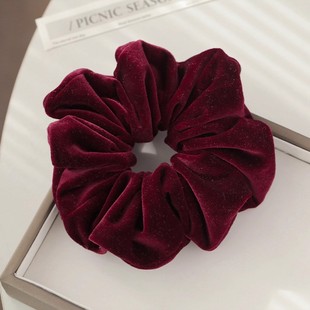 高级感大肠发圈大号春秋扎头发头花 2025新款 面料很好 醋酸丝绒