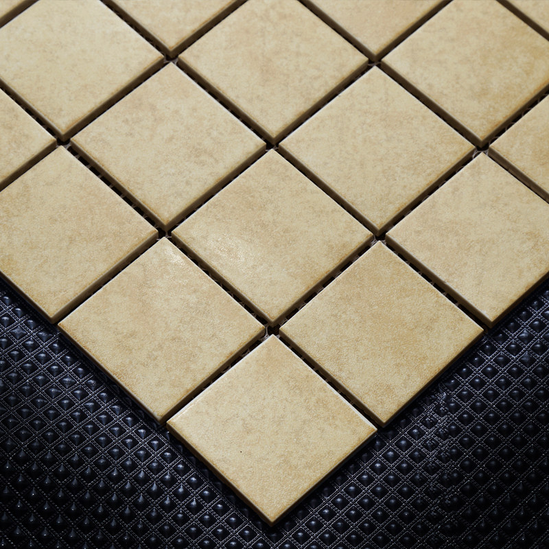 名玛汇卡其色仿古陶瓷马赛克瓷砖背景墙卫生间浴室厨房墙砖地砖