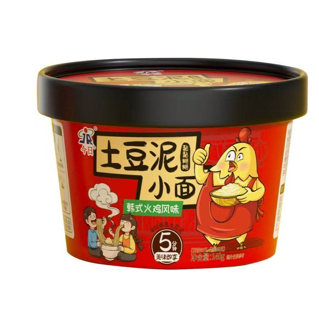 今日土豆泥小面碗装方便夜宵
