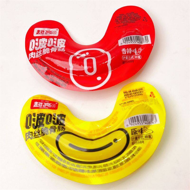 起亮啵啵肉丝脆骨肠香辣散称小包香肠充饥即食火腿肠烤肠爆款零食