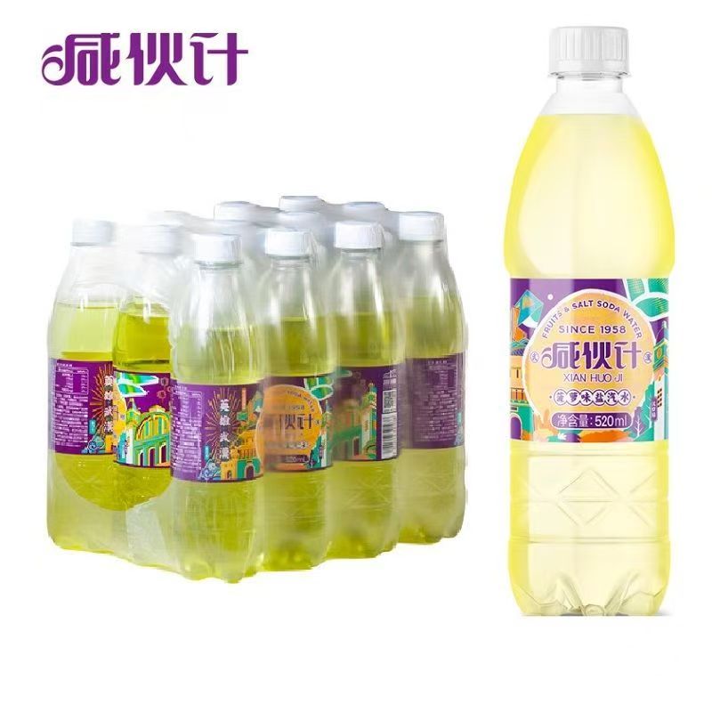 老牌子咸伙计盐汽水520ml*12瓶