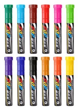 12mm粗头麦克笔大号pop马克笔宝克红蓝手绘POP海报MK860-12广告笔