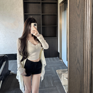 女夏季 小个子显瘦高腰热裤 裤 休闲裤 百搭 子2025年新款 M900黑色短裤