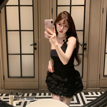 M900半身裙短裙女夏季2025新款今年流行爆款蛋糕裙黑色裙子小个子
