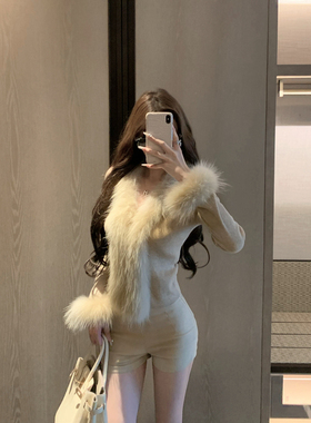 M900毛针织开衫女2026新款春秋小众设计感高级感时尚时髦百搭外套