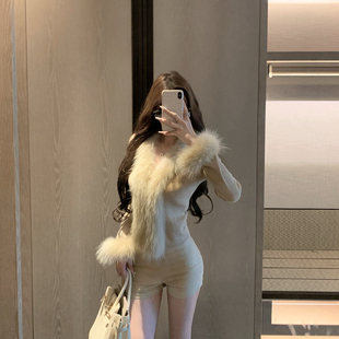 时髦百搭外套 春秋小众设计感高级感时尚 M900毛针织开衫 女2025新款