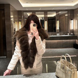 面包服外套小个子高级感大毛领时尚 短款 2025新款 M900羽绒服女冬季