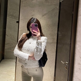 名媛 小个子百搭春季 M900小香外套女2025年新款 白色短外套春秋短款