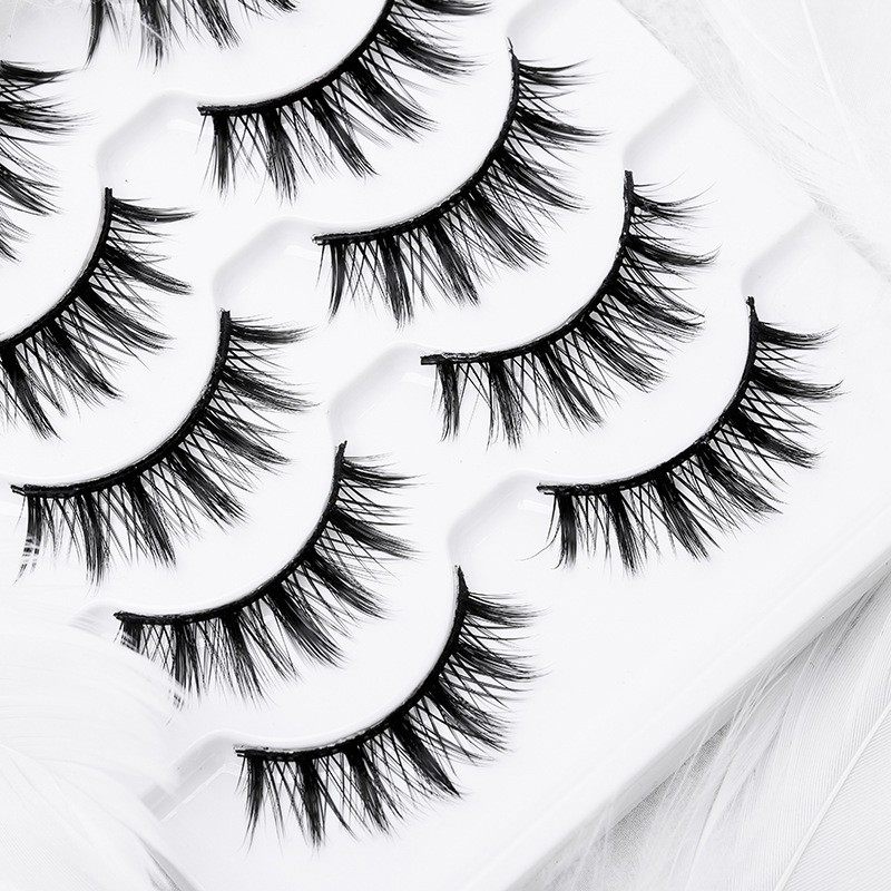 舞台妆欧美妆日常妆容假睫毛浓密卷翘演出下睫毛眼仿真交叉款