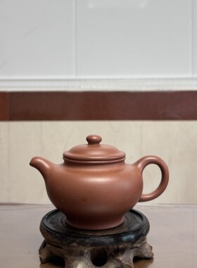 宜兴紫砂壶原矿清水泥紫泥手工制作掇只壶170cc家用茶壶功夫茶具