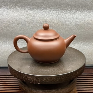 宜兴紫砂壶原矿红泥水平 130cc手工制作功夫茶具中式茶壶礼品茶具