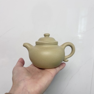 宜兴紫砂壶原矿本山绿泥莲子壶中式家用泡茶壶国风功夫茶具190cc