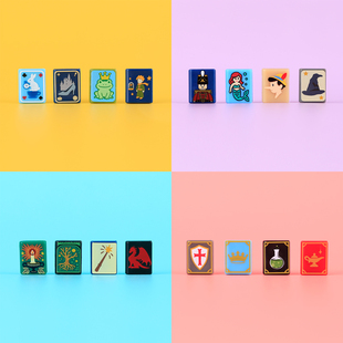 艺小生童话故事书小颗粒积木人仔手持印刷配件魔法女巫龙骑士玩具