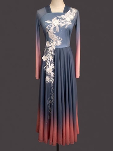 新款 汉唐艺考剧目大摆裙表演服 古典舞演出服女飘逸折枝盼舞蹈服装