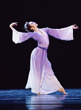 古典舞演出服女飘逸中国风汉唐汉服伞舞蹈服装易安醉剧目艺考独舞