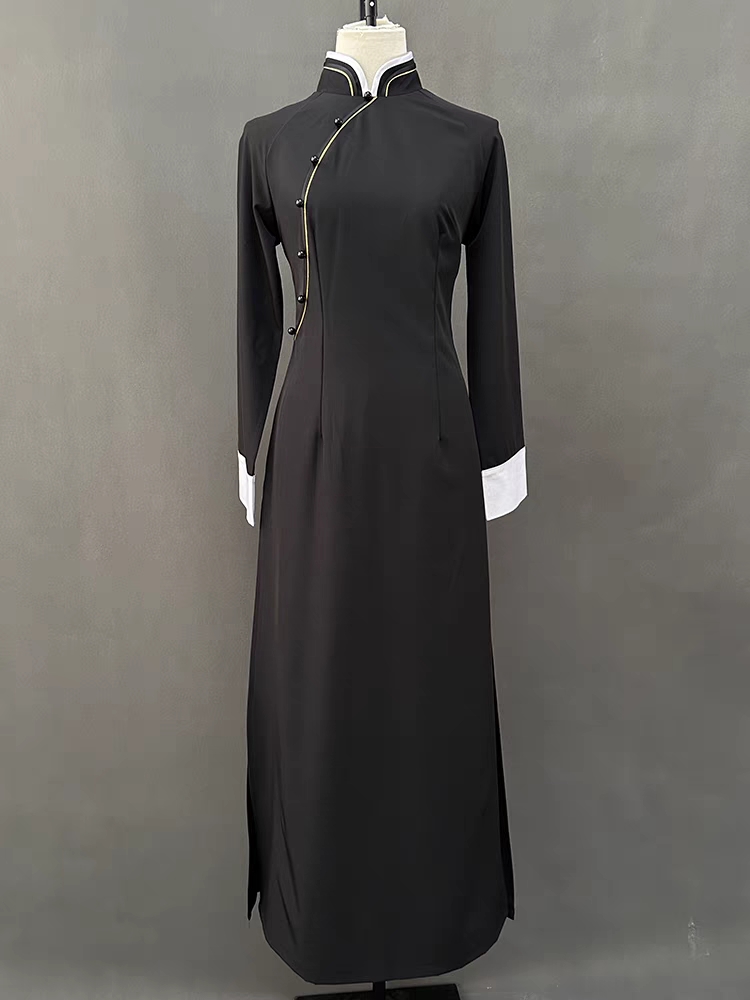新款太极表演服女舞蹈风暴华宵一同款见自己舞蹈演出服艺考服定制