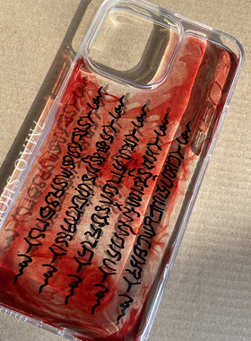 泰国文字暗黑风13适用iphone16pro15promax/14手机壳mate70proP80