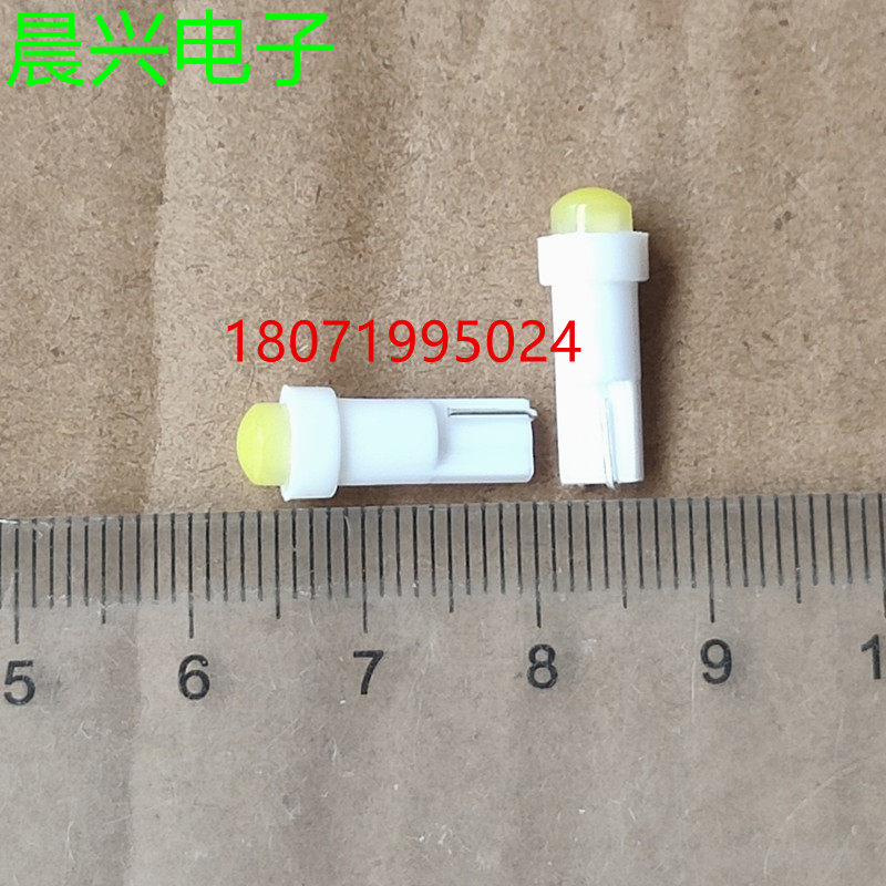T5 小插泡led仪表指示灯汽车灯泡车内灯机器设备指示灯DC12V24V图片