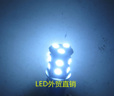 B15小灯泡24V白色LED报警灯指示灯泡 LED13颗双触点卡口30只包邮