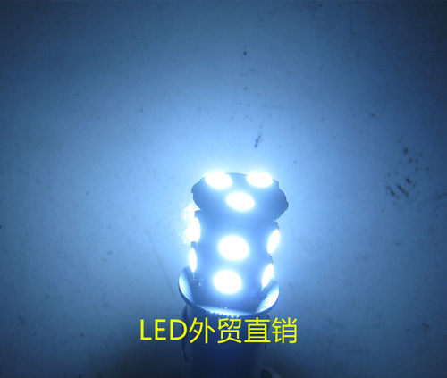 B15小灯泡24V白色LED报警灯指示灯泡 LED13颗双触点卡口30只包邮
