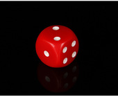 色子彩色 25mm骰子筛子筛粒色子大号娱乐骰子骰盅塞子数字圆甩子