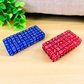 水晶数字骰子彩色筛子透明亚克力色子酒吧ktv摇筛粒儿童教具游戏