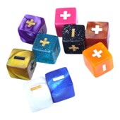 加减符号骰粒空白骰子运算 色子16号算术数学教学教具筛子1.6CM