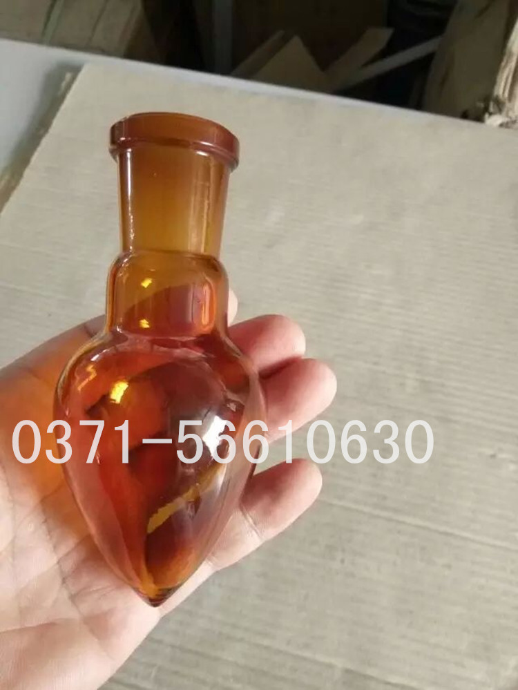 棕色梨形烧瓶 鸡心瓶 100/24 50ml可加工订做各个规格