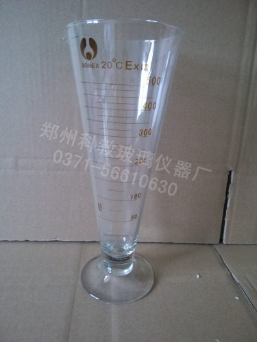 【可开票】三角量杯玻璃量杯500ml实验室刻度量杯量筒玻璃仪器