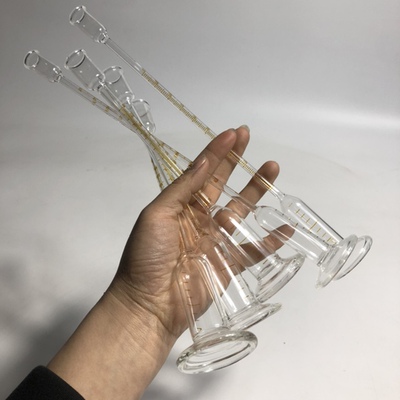 玻璃高精度上下异径量筒可过检分度0.01 0.02可定制1234567890ml