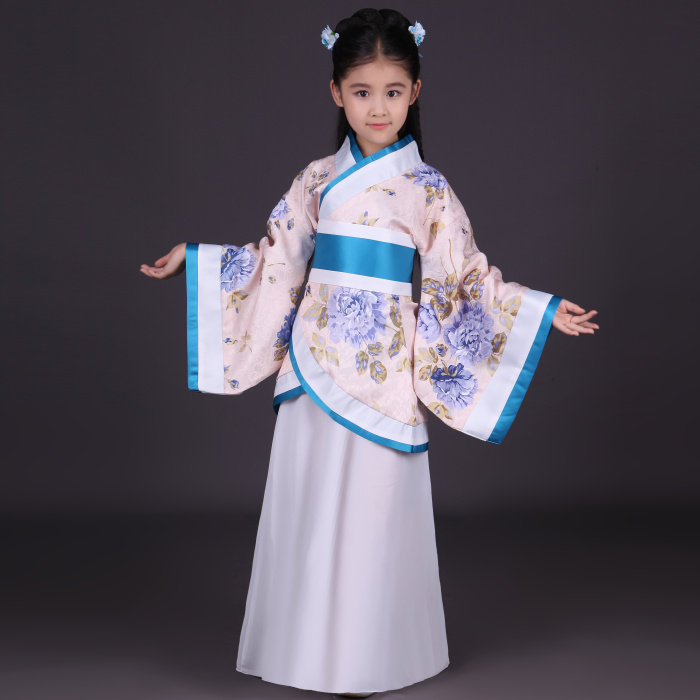 冬季儿童公主风古筝仙女裙表演服