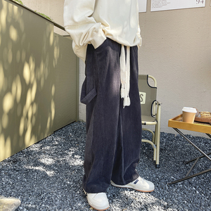 D232-G2315-P50控68 现货灯芯绒休闲长裤抽绳束脚裤5图片
