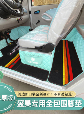 盛昊小精灵V8V6GL8时光F6F8米丽墩墩ID3佩奇A8A6A2极锐全包车脚垫