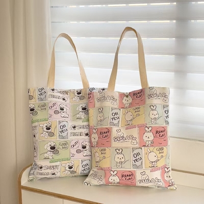 帆布袋女托特包百搭单肩包