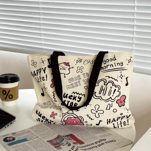 时尚潮流新款原创ins帆布包袋