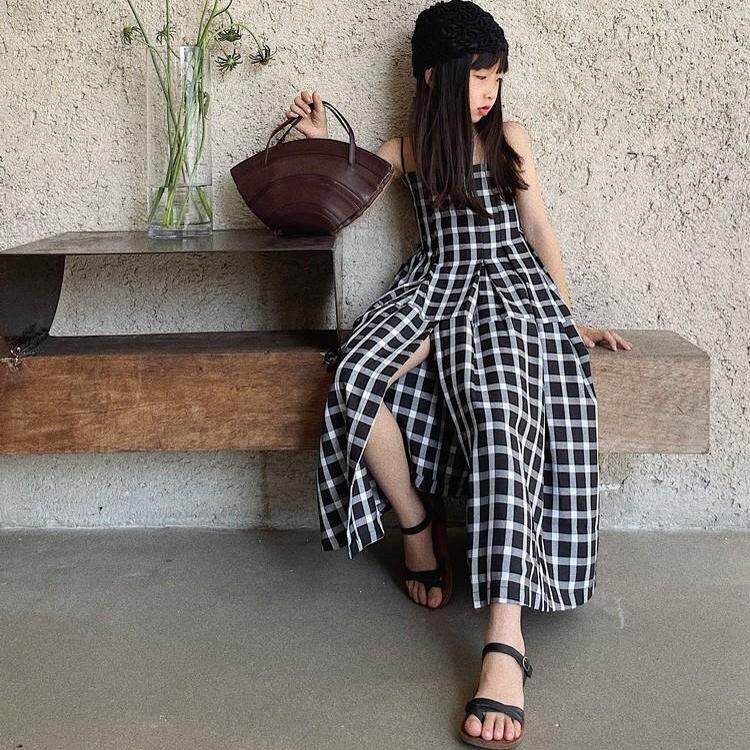 豆丁女法式韩版夏吊带裙