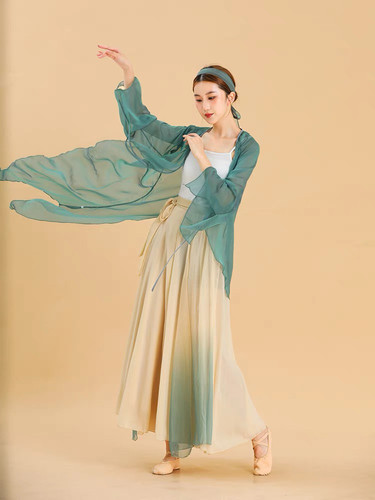 天丝颜色搭配古典舞蹈服汉服套装