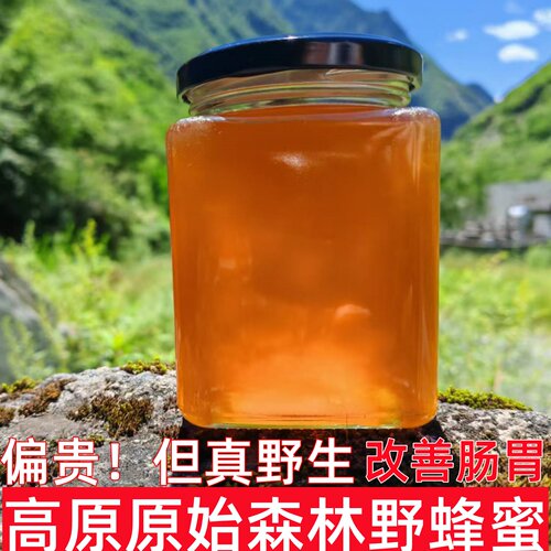 高原原始森林野蜂蜜川西高海拔成熟百花土蜂蜜无添加纯正天然原蜜