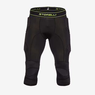 英国代购 Storelli BodyShield GK 3/4 守门员海绵防护紧身七分裤