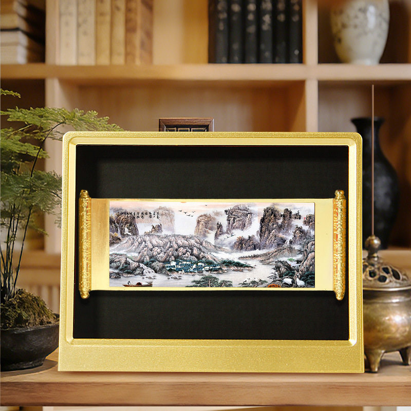国画冰箱贴摆件江山多娇锦绣山河传统文化古风金属质感旅游伴手礼,节庆用品/礼品,文化创意冰箱贴,淘宝优惠券,粉丝福利购,淘宝优惠卷