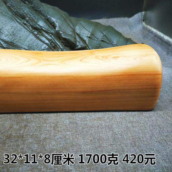 THUJA 베개 TAIHANG THUJA 오래된 재료 손으로 닦은 단단한 나무 베개 경추 베개 냄새 진정
