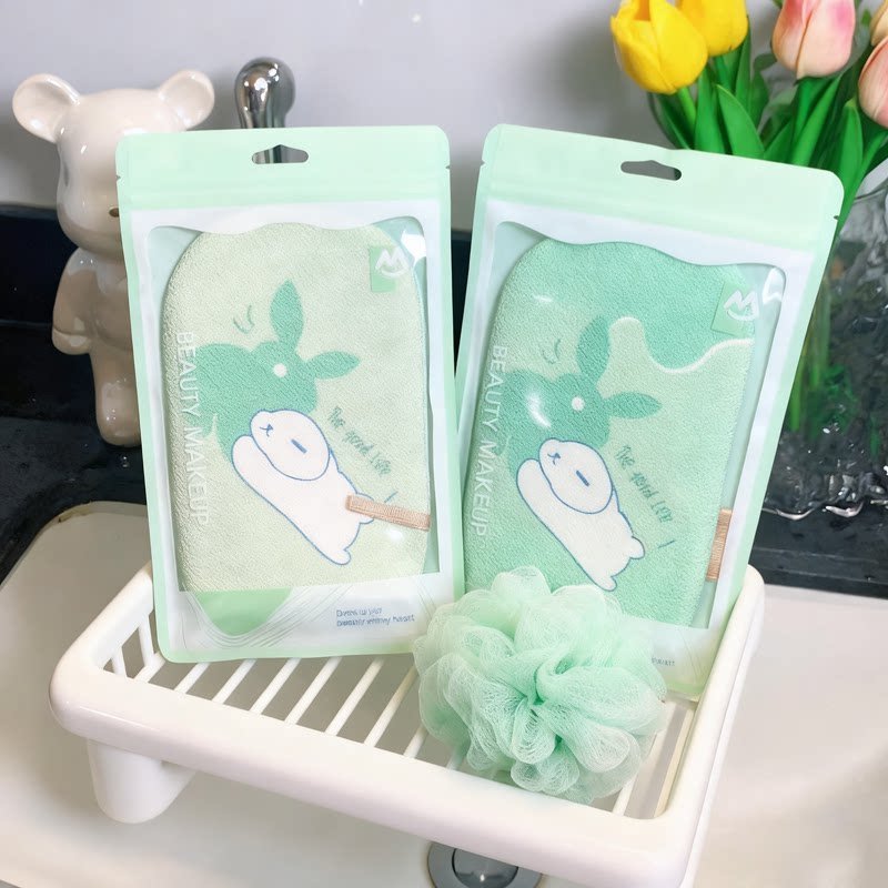 可绮卡通搓澡巾搓背神器去角质